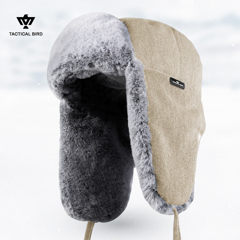 战术鸟冬季保暖雷锋帽男东北防风