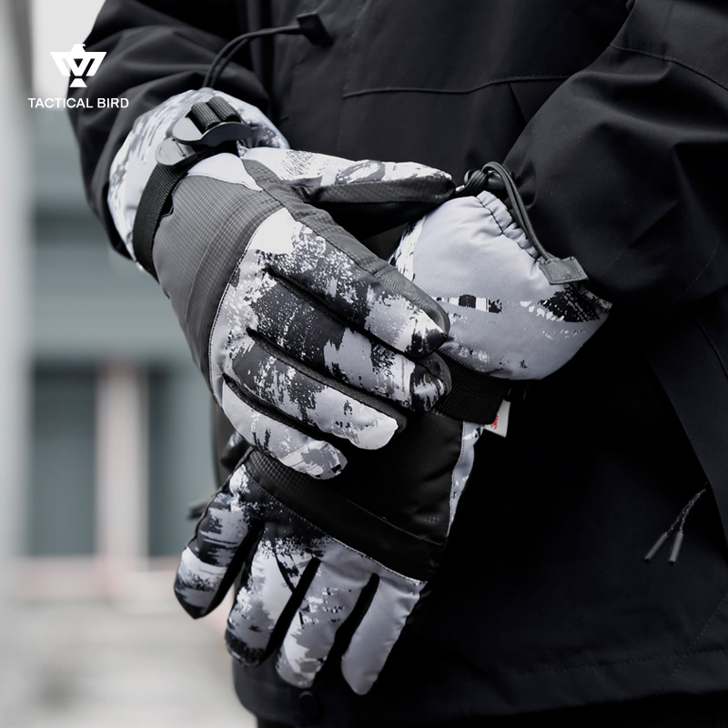 战术鸟男士冬季防寒加厚保暖手套
