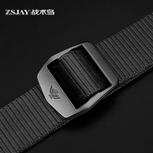 带 皮带男帆布编织冲锋军休闲裤 战术鸟R8户外尼龙内腰带 作训武装