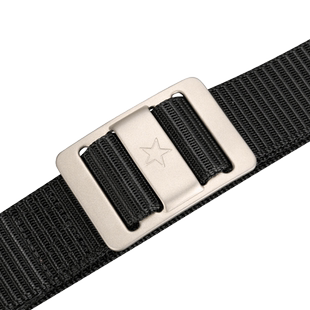 战术鸟钛影丨钛合金扣尼龙腰带男帆布钛扣皮带户外运动休闲牛仔裤