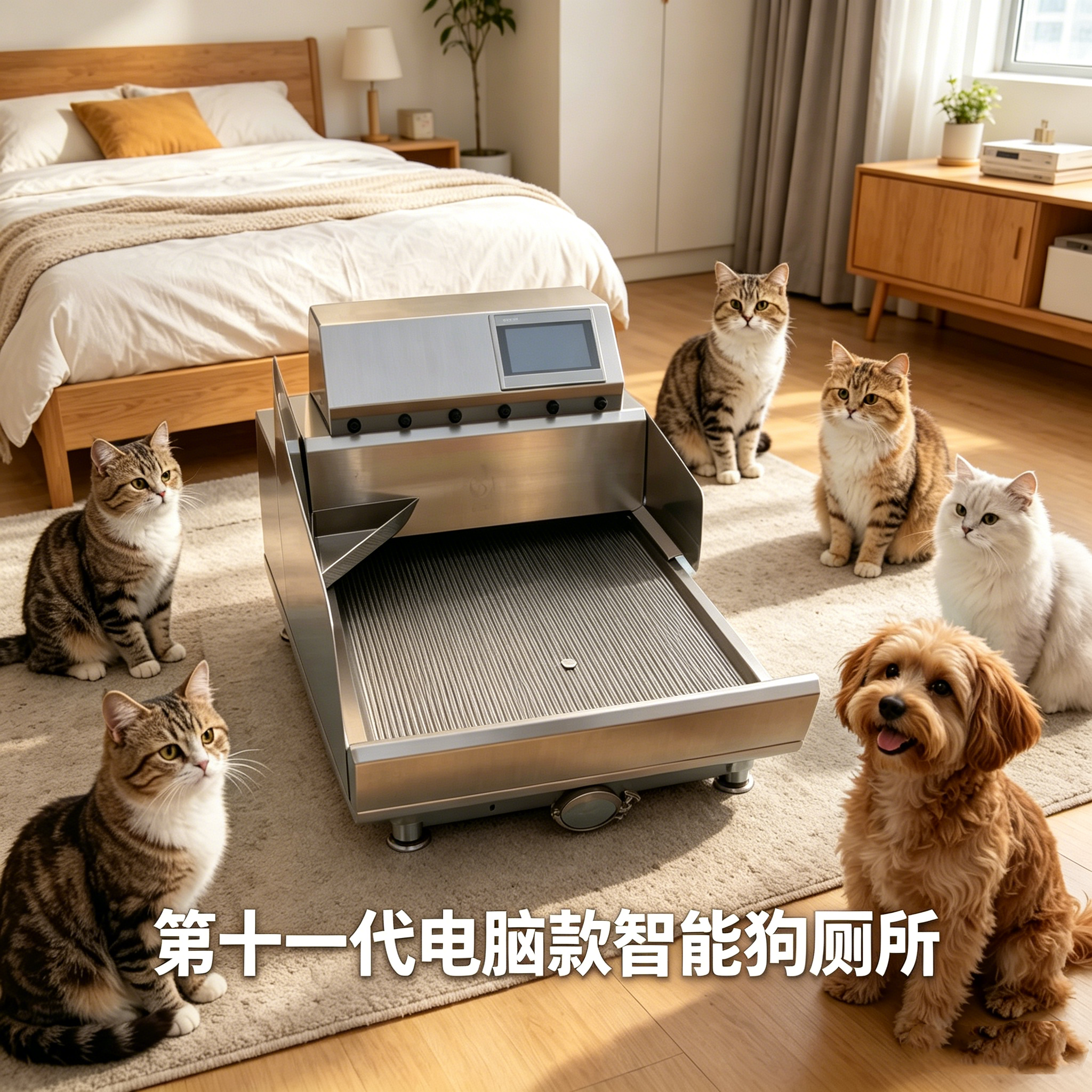 博樱宠智能宠物厕所出差