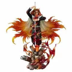 Demon Slayer: Kimetsu No Yaiba - Flame Hashira Rengoku Kyoujurou Figure Model Ornament Anime Peripheral Two-Dimensional Gift Statue