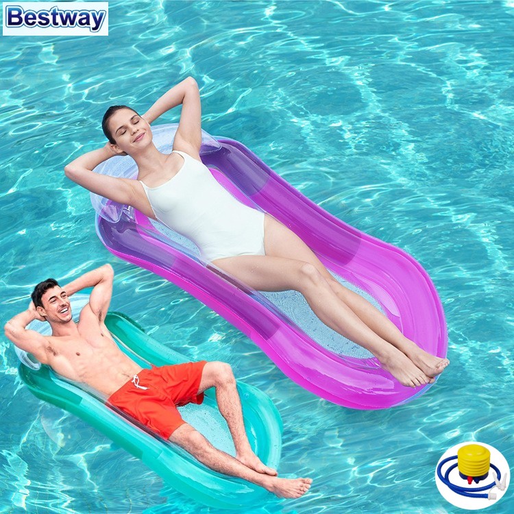 bestway带网浮排戏水带枕躺椅图片