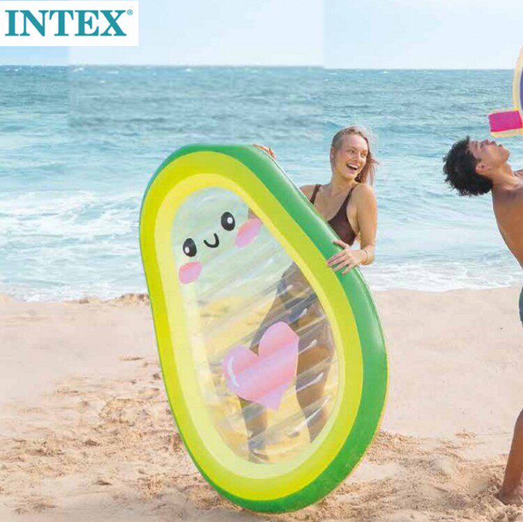 intex水上乐园成人儿童坐骑浮排