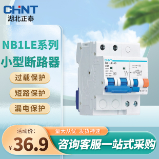 N2P3P4P剩余电流动作断路器空气开关32A 正泰NB1LE漏电保护开关1P