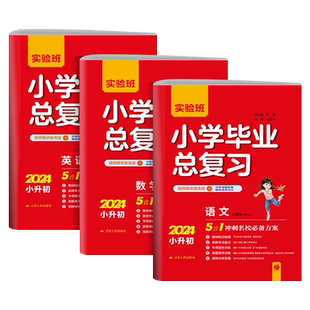 2026版实验班小学毕业总复习语文数学英语 全套 小升初必备人教版小升初毕业升学必备总复习资料专项测试小学升初中必刷题春雨教育