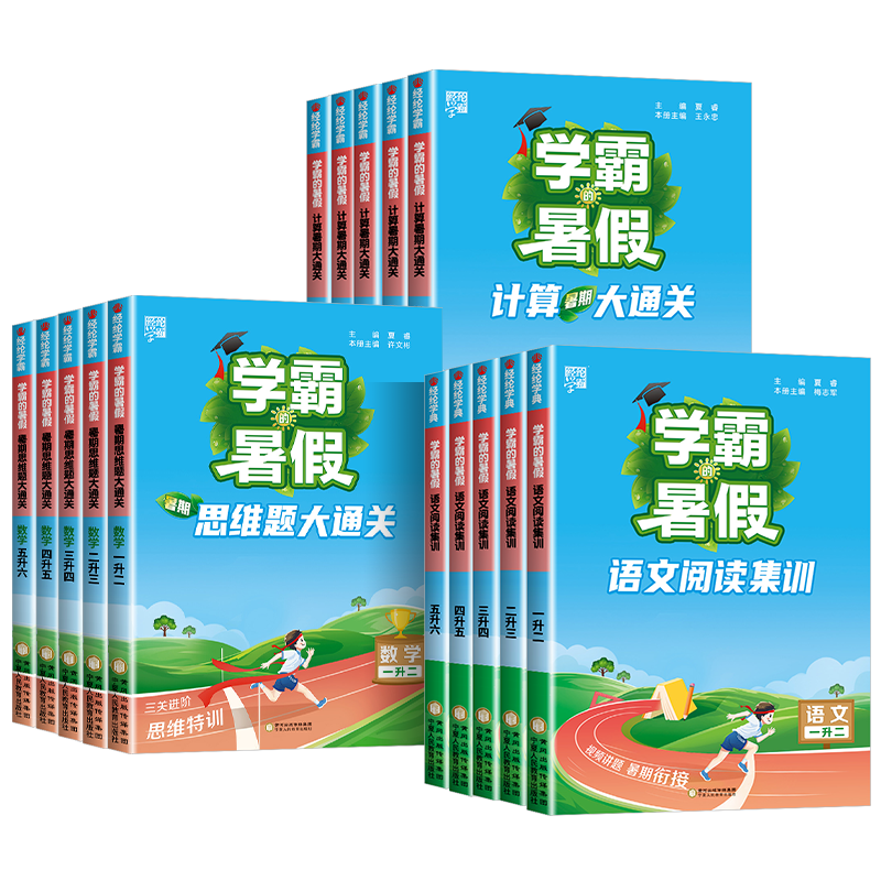 2026版学霸的寒假衔接作业语文数学一二三四五六年级上册复习下册预习练习册人教苏教北师5星语文阅读集训五星数学计算思维大通关