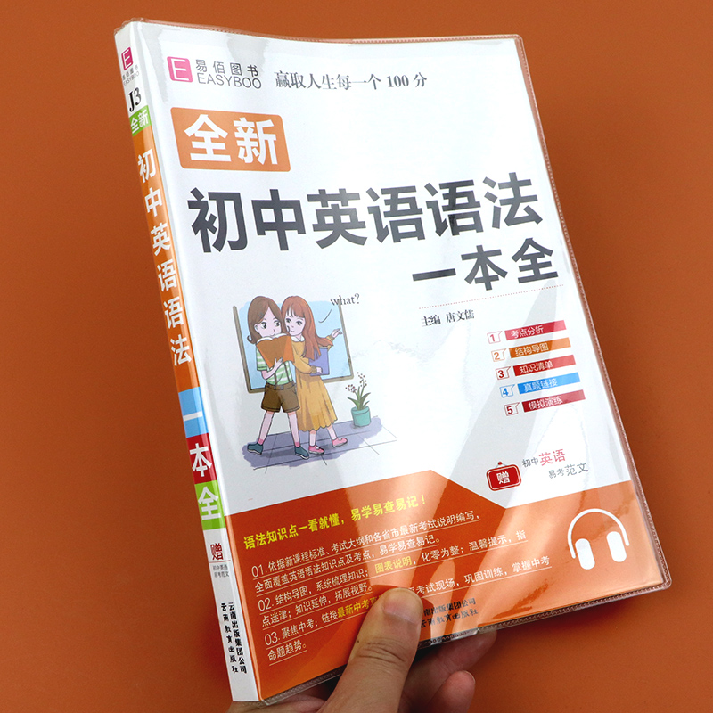 3初中英语语法大全人教版零基础知识点清单手册初一二三中考复习资料专项训练题七八九年级单词词汇教材全解学霸笔记辅导精讲精练