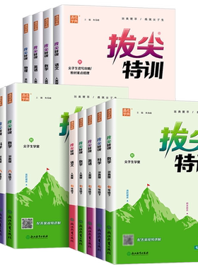 2026新版初中拔尖特训七八九年级上下册语文数学英语物理化学人教版北师教材同步专项培优练习册初一二三尖子生学案真题训练