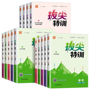 2026新版初中拔尖特训七八九年级上下册语文数学英语物理化学人教版北师教材同步专项培优练习册初一二三尖子生学案真题训练