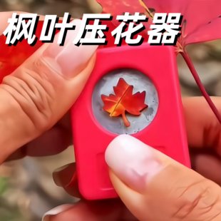 剪秋！枫叶压花器手工diy树叶打孔器手账本印花器幼儿园活动道具