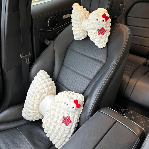 hellokitty汽车腰靠座椅