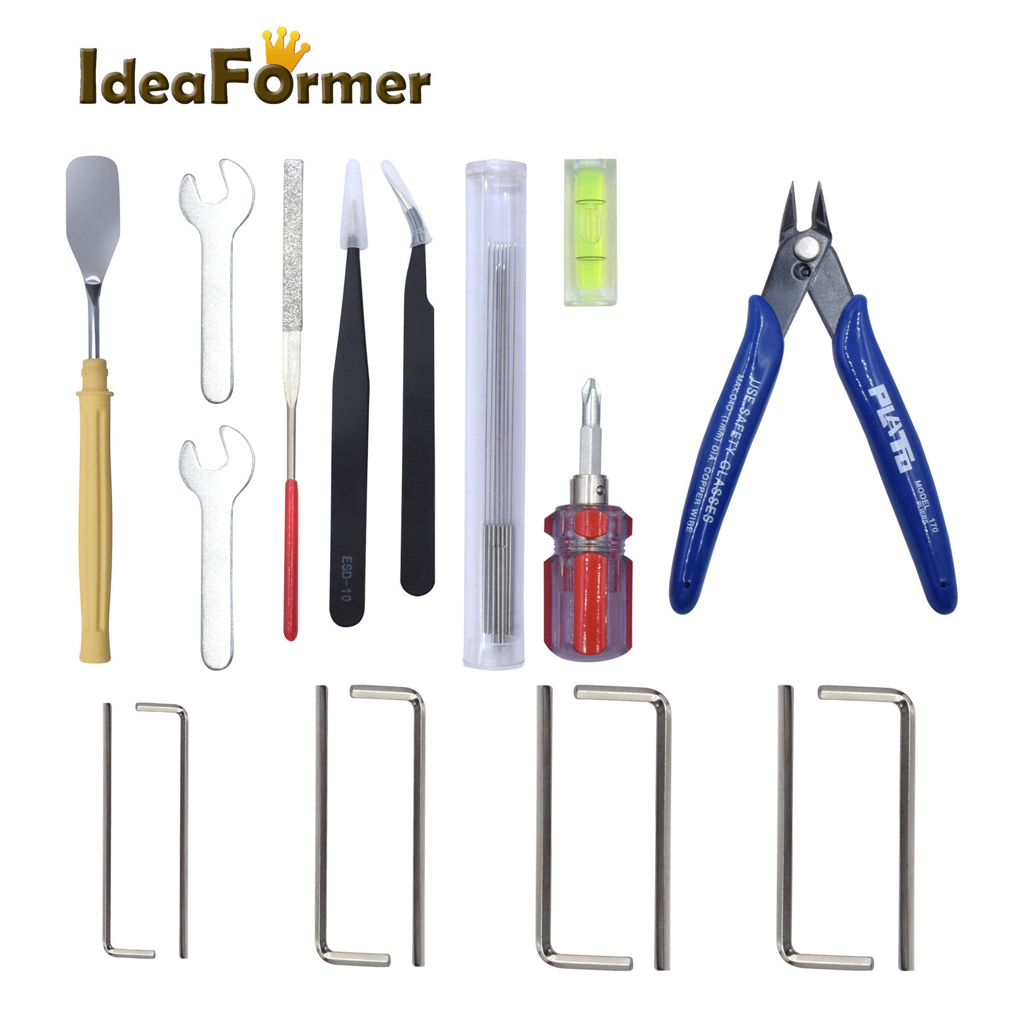 Ideaformer 3D打印机配件打印头喷嘴耗材模型清理工具DIY修剪全套