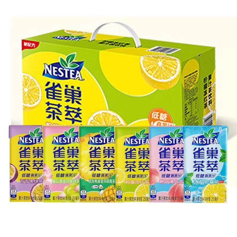 雀巢茶萃茉莉樱花低糖果汁茶饮料