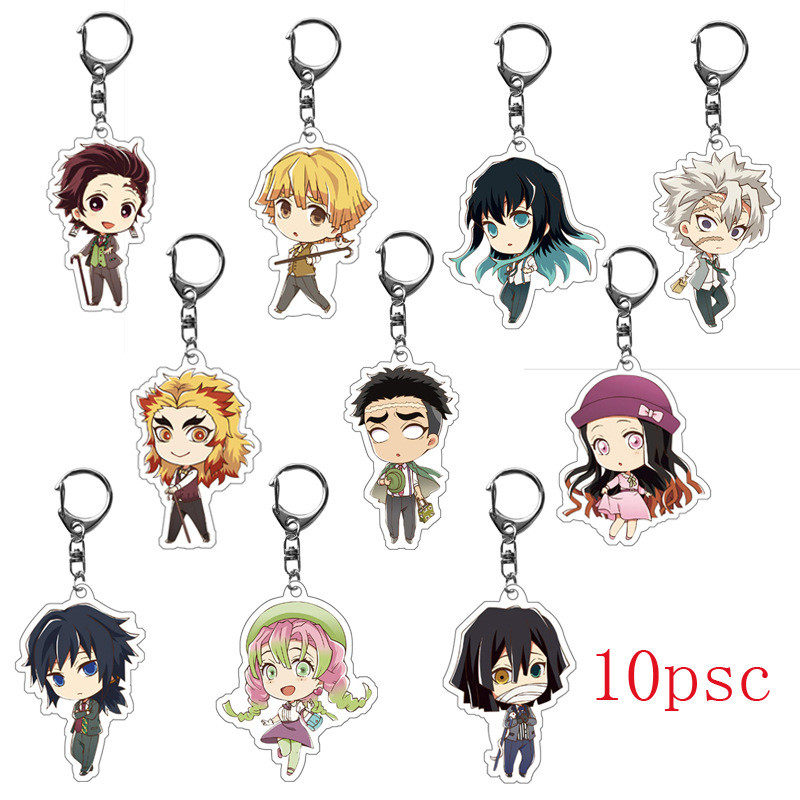 动漫鬼灭之刃周边钥匙扣灶门炭治