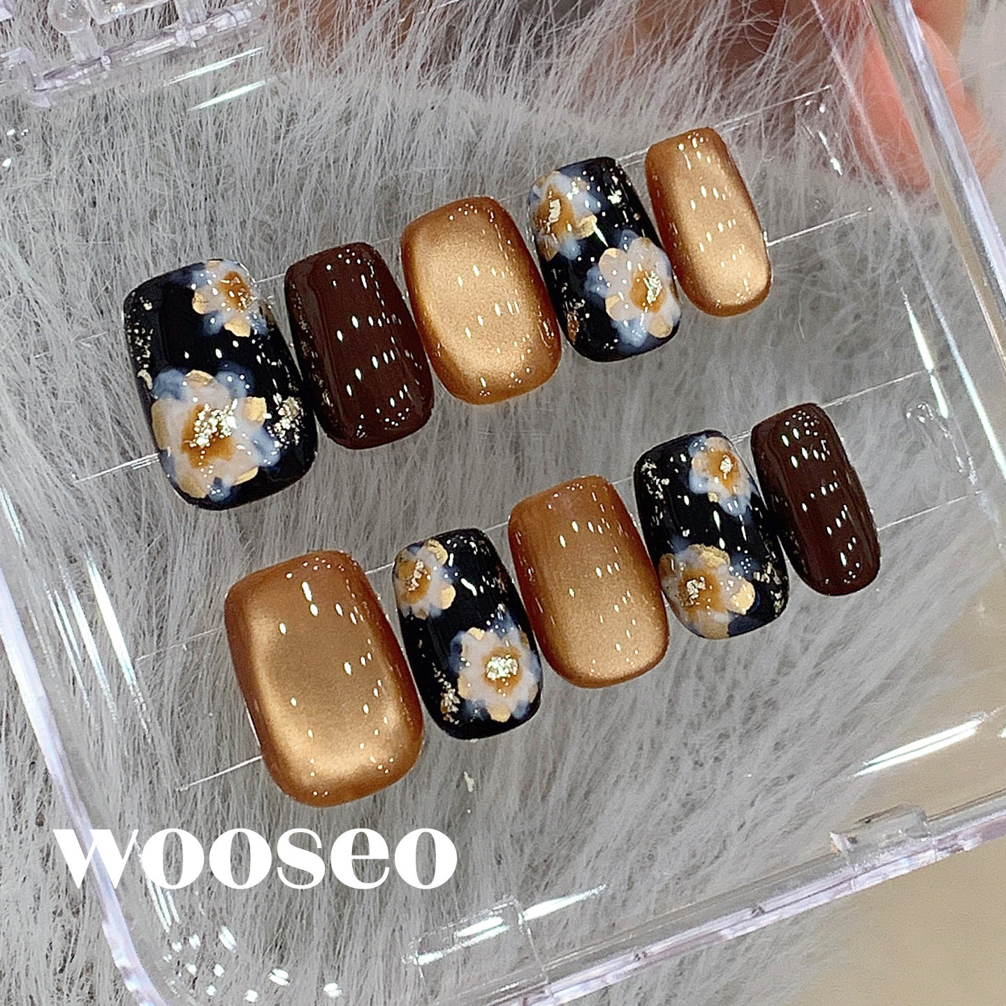 美拉德猫眼穿戴甲短款秋冬高级感手工指甲贴片2026新款穿戴式美甲,彩妆/香水/美妆工具,穿戴甲/甲片,淘宝优惠券,粉丝福利购,淘宝优惠卷