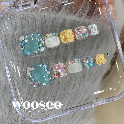 精致绝美富家千金成品甲片穿戴式