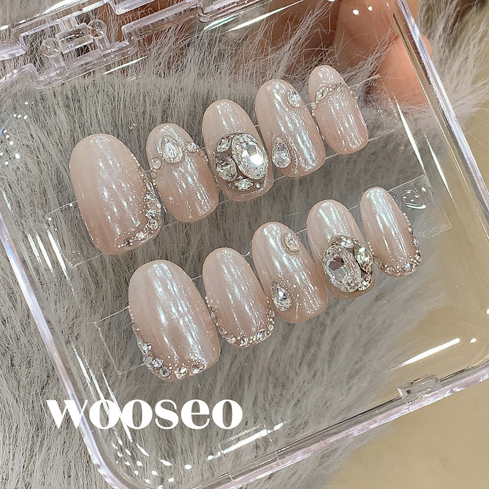 重工穿戴甲短款秋冬高级感手工轻奢指甲贴片2026新款裸色穿戴美甲,彩妆/香水/美妆工具,穿戴甲/甲片,淘宝优惠券,粉丝福利购,淘宝优惠卷