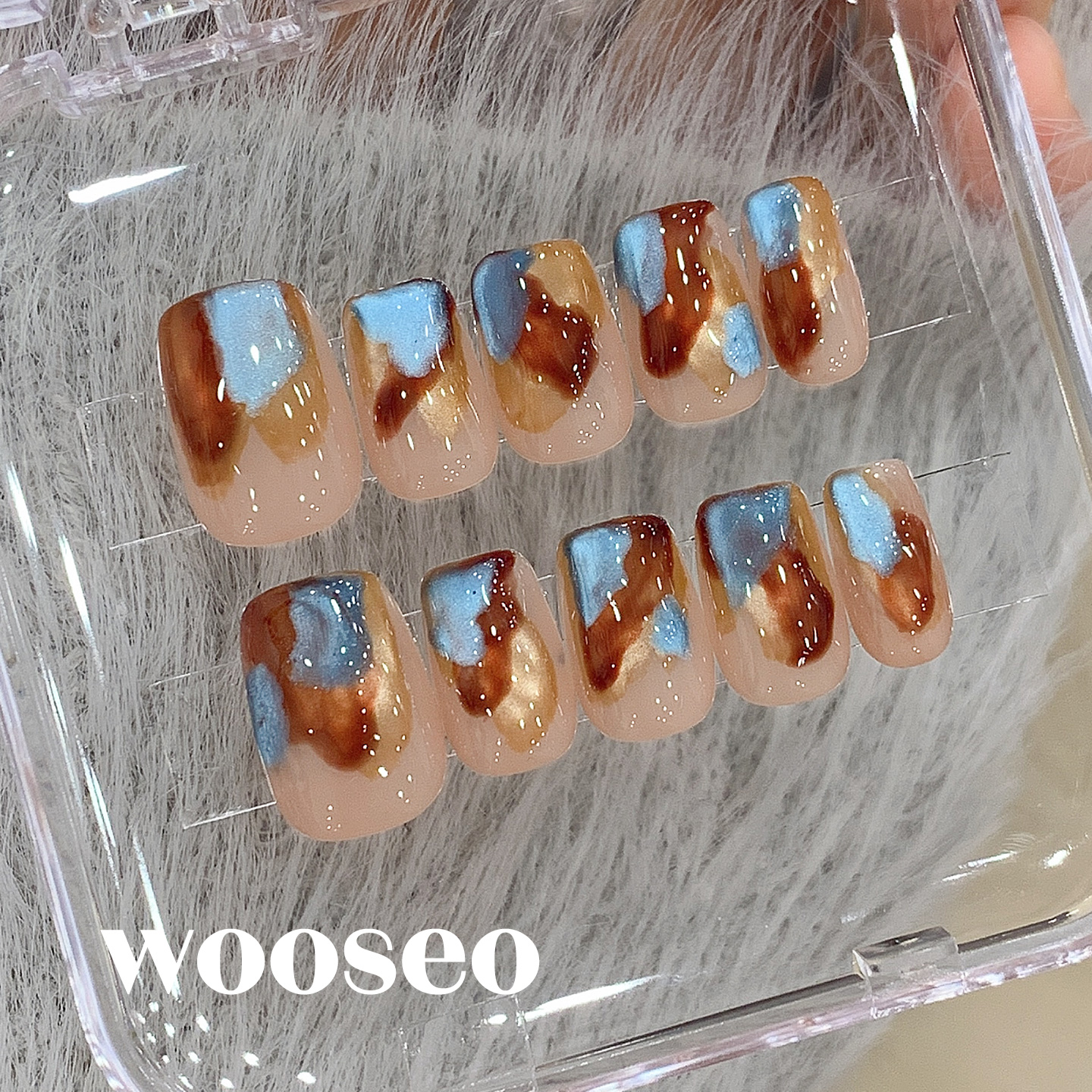 精致绝美富家千金美甲成品