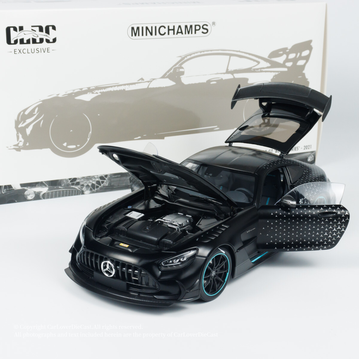 现货 迷你切 1:18 奔驰 AMG GT Black Series 2021 黑色 树脂车模