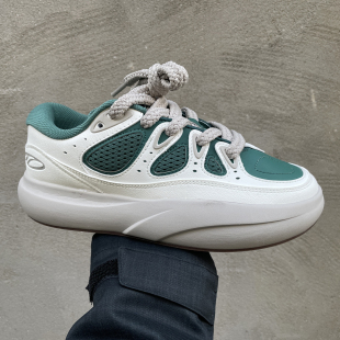 安踏龟背竹板鞋男鞋2025冬款厚底增高面包鞋休闲运动鞋112548074