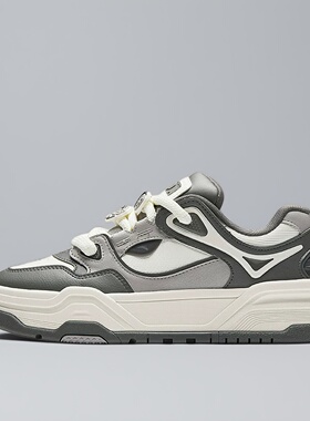 安踏芝士蛋糕丨潮流厚底增高男子板鞋新款面包鞋运动鞋112618071