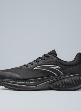 安踏云途丨轻质回弹缓震跑步鞋男鞋春季新款黑色运动鞋112545519