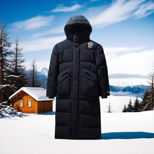 安踏凯里·欧文系列丨长款连帽羽绒服男女同款保暖外套172511901