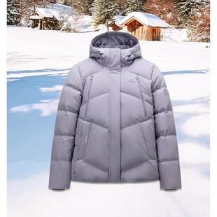 安踏冰甲羽绒服丨防泼水高蓬松保暖外套女冬季鸭绒棉服162547906