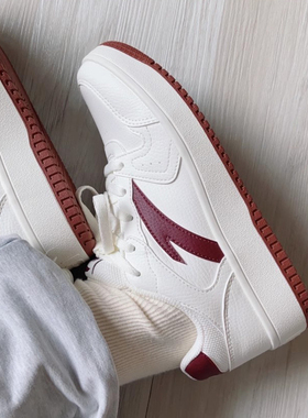 安踏厚底板鞋男女鞋秋季新款黑白熊猫轻便休闲鞋增高学生运动鞋子