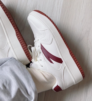 安踏厚底板鞋男熊猫鞋休闲运动鞋