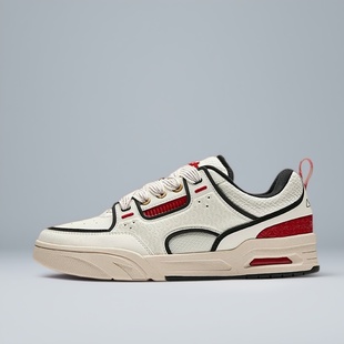 王一博同款 安踏骜杰拼接复古板鞋春款男鞋潮流运动鞋子112518040