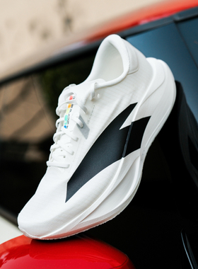 安踏二区心率90丨轻质无板跑步鞋男女竞速训练运动鞋112615579R