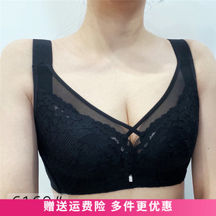 正品6160软钢圈薄款BCD杯内衣大胸显小收副乳定型全罩杯聚拢文胸