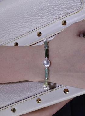 ONBrand原创高级感国风小众天然石男女串珠美式幸运手链