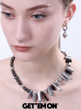 小众设计感情侣时尚西项链