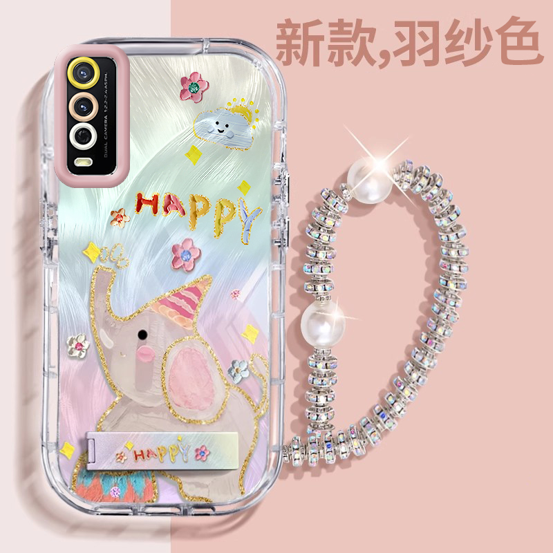 赵露思同款vivoY30壳透明V2034A全包防摔薄软男女可爱套外壳