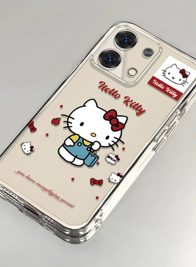 卡通kt猫红米Note13壳透明2312DRAABC全包防摔男女可爱套外壳