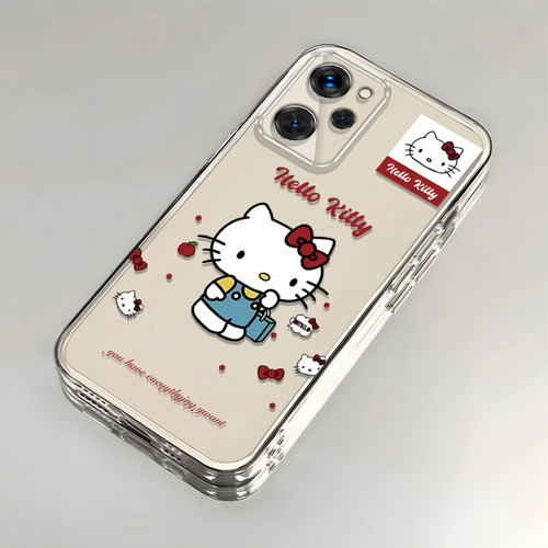 卡通kt猫红米Note12Pro极速版壳透明22101320C全包防摔可爱套