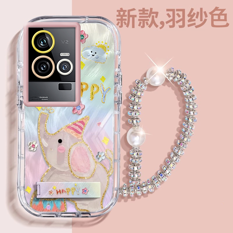 赵露思同款iQOO11壳透明V2243A全包防摔薄高级男女可爱套外壳