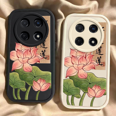 Realme真我v60手机壳硅胶新款高档卡通真我v60s可爱全包套保护套软好运莲莲