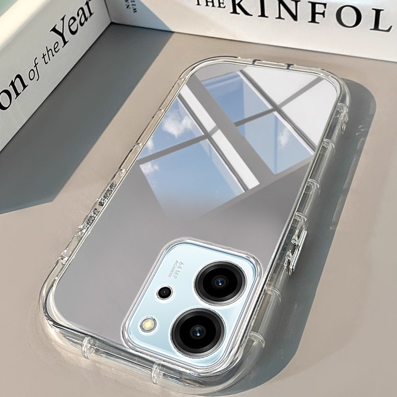 荣耀80se手机壳20青春版透明新70 PRO镜面30泡芙se气囊i男X 50女60高级10潮90 GT全包100防摔200潮300软honor