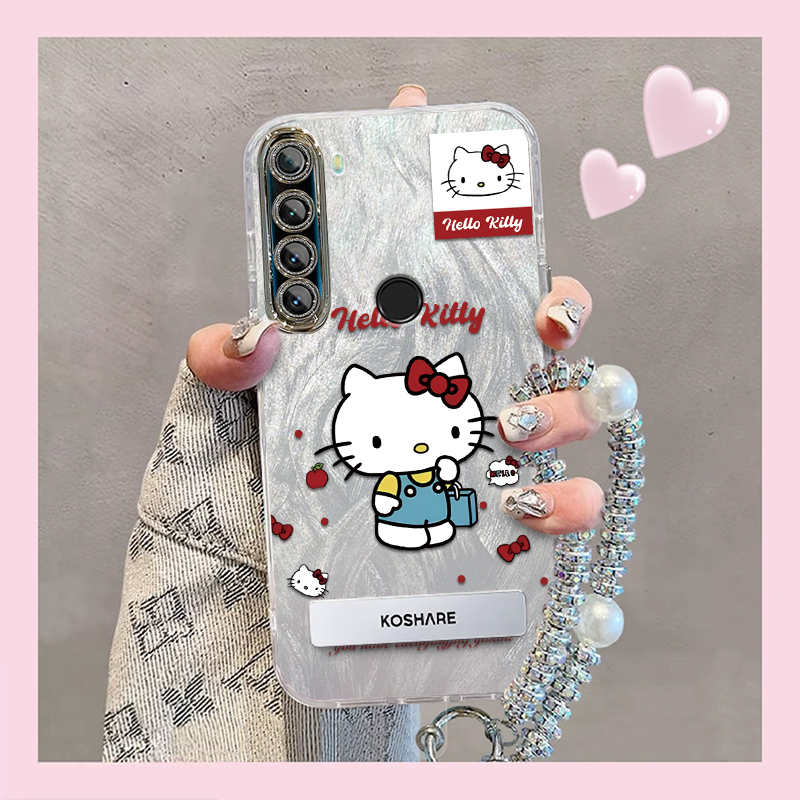 羽纱kt猫红米Note8手机壳M1908C3JE情侣全包防摔软男女可爱套外壳