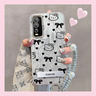 精孔kt猫vivoY30G手机壳V2066BA情侣全包防摔高级男女可爱套外壳