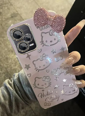 羽纱kt猫红米Note12Pro手机壳22101316C情侣全包防摔女可爱套外壳