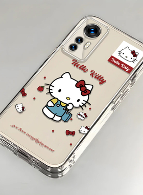 卡通kt猫红米K50至尊版壳透明2022CP8469全包防摔可爱套外壳