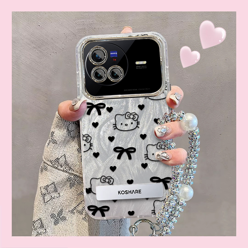 精孔kt猫vivoX80手机壳V2183A情侣全包防摔软高级男女可爱套外壳