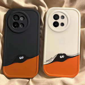 vivo s18e手机壳硅胶新款高档卡通s18e可爱全包套保护套软躲猫猫煤球
