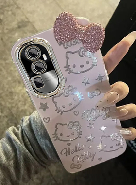 羽纱kt猫OPPOReno10手机壳PHW110情侣全包防摔高级男女可爱套外壳