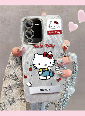 羽纱kt猫vivoS15手机壳v2199a情侣全包防摔软高级男女可爱套外壳